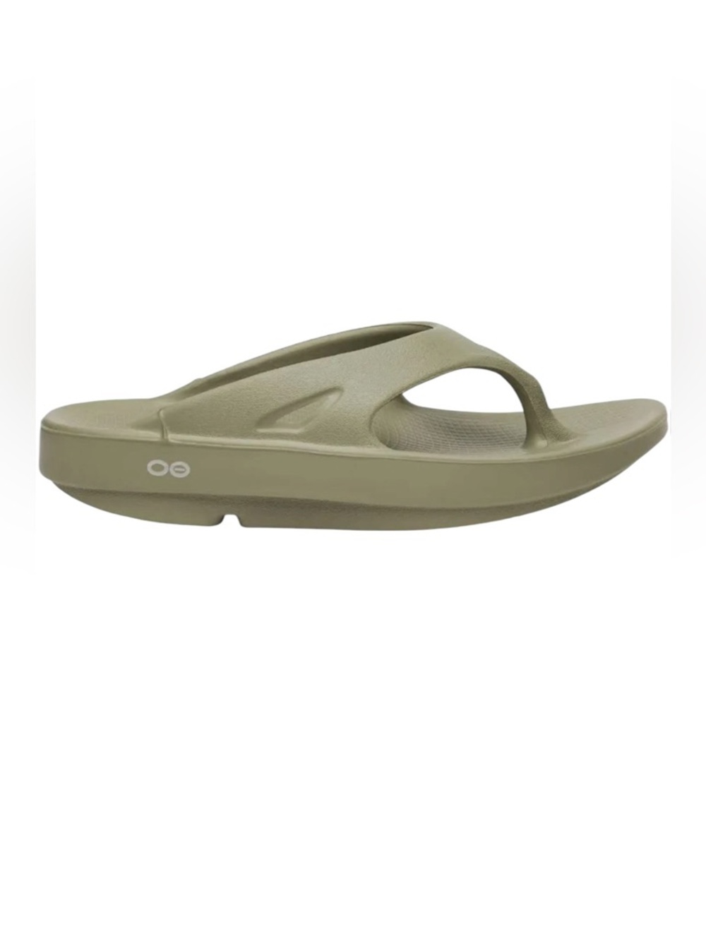 NWT Oofos Ooahh Cushion Flip Flop Unisex M8/W10 Olive Green Retail $70
